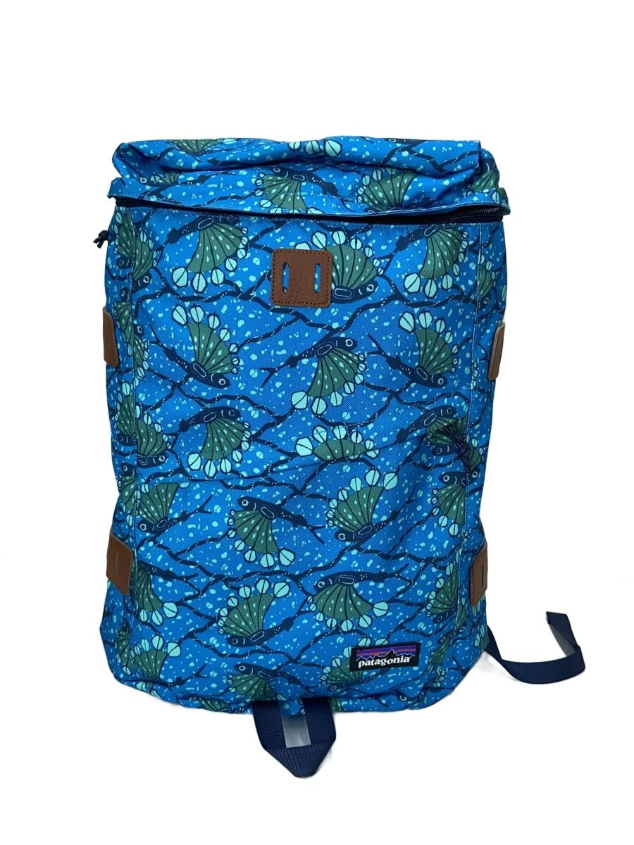 【中古】patagonia◆背嚢/ポリエステル/BLU/総柄/48015【御徒面子】