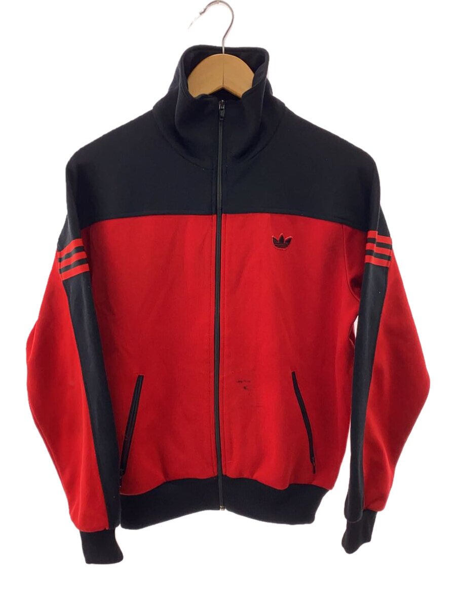 【中古】adidas◆汚れ有/西ドイツ/70～80S/貨物自動車/プルオーバー/3/ポリエステル/RED/ATS-44F【メンズウェア】