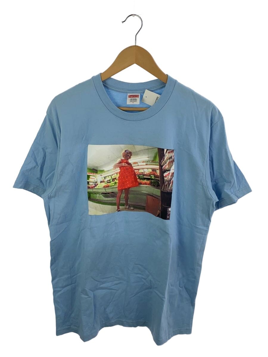 【中古】Supreme◆プルオーバー/L/綿織物/BLU/刷り上げる【メンズウェア】