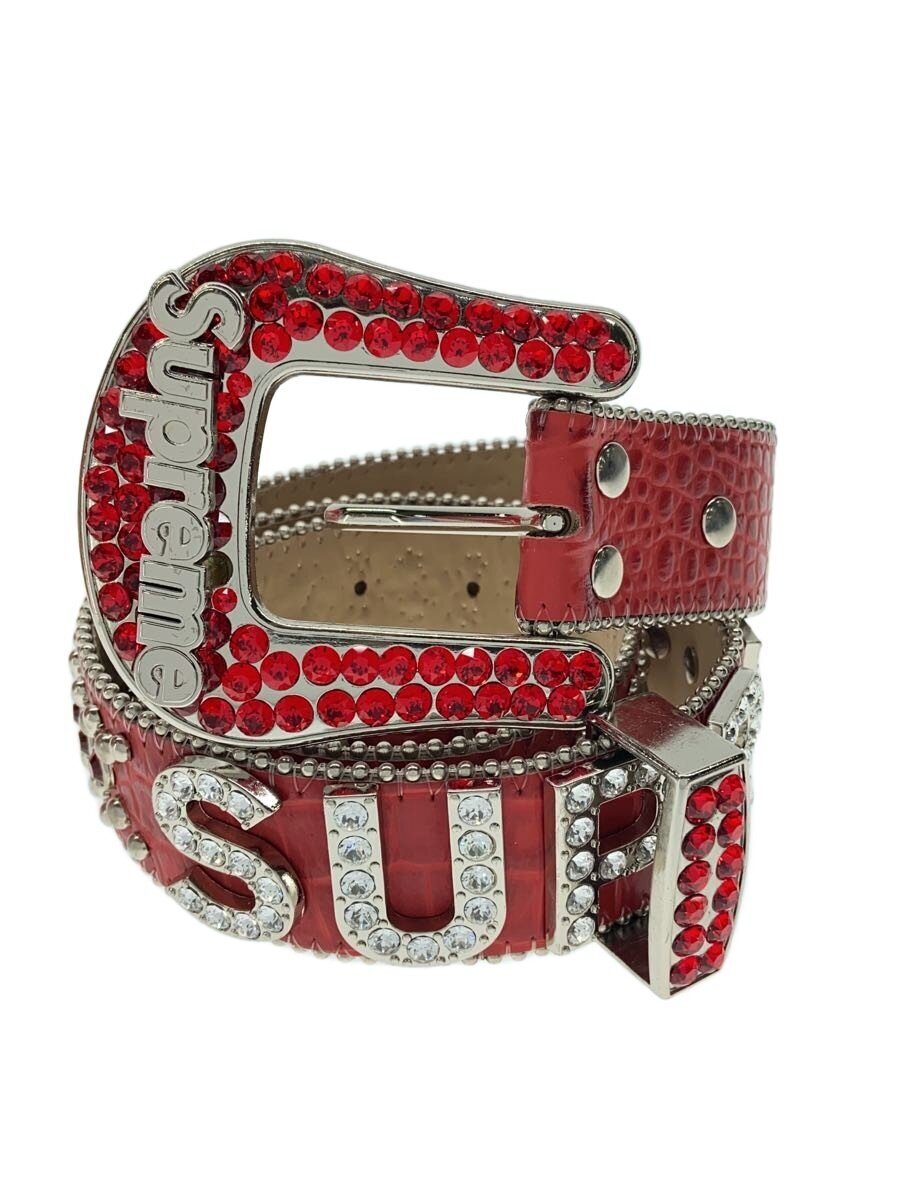 【中古】Supreme◆B.B.SIMON BELT/胴締め/RED/メンズ//【服飾雑貨他】