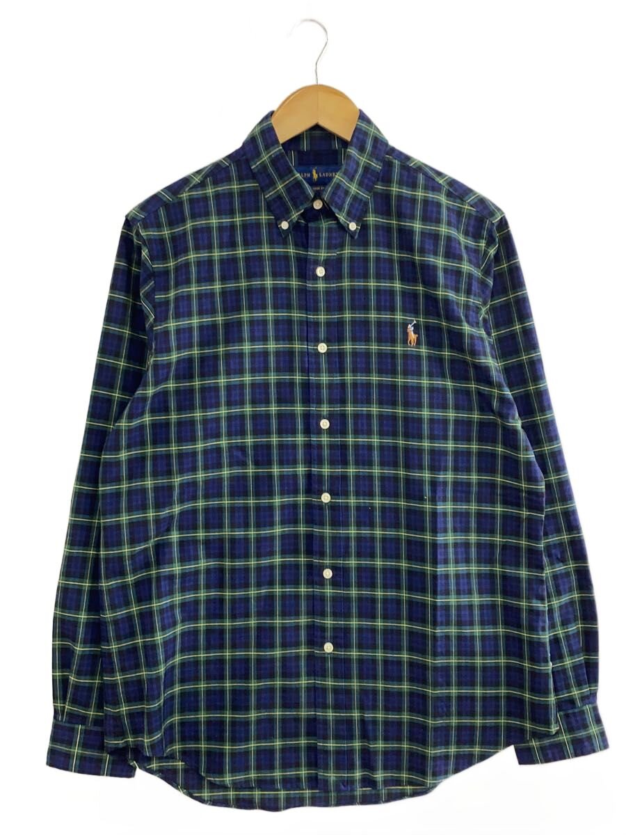 【中古】RALPH LAUREN◆米国海軍×緑であること/長袖プルオーバー/M/綿織物/NVY/照合のしるし//【メンズウェア】