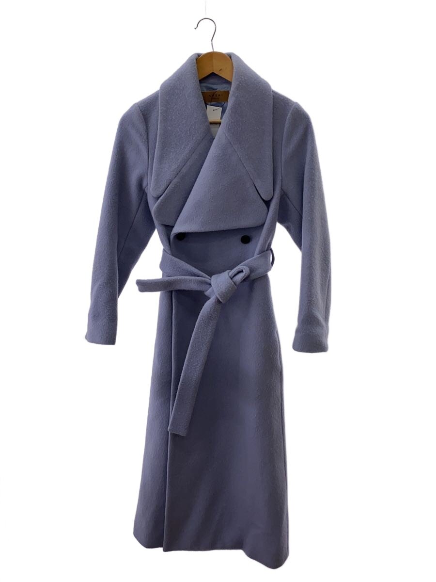 【中古】AMERI◆チェスターコート/S/羊毛/BLU/02920750420【レディース御召しもの】