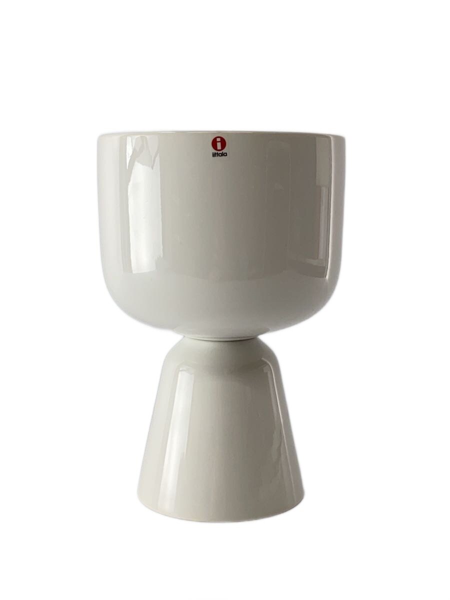 【中古】iittala/壷・花瓶/WHT/プラントポット/ナップラ【インテリア小物・日用雑貨】