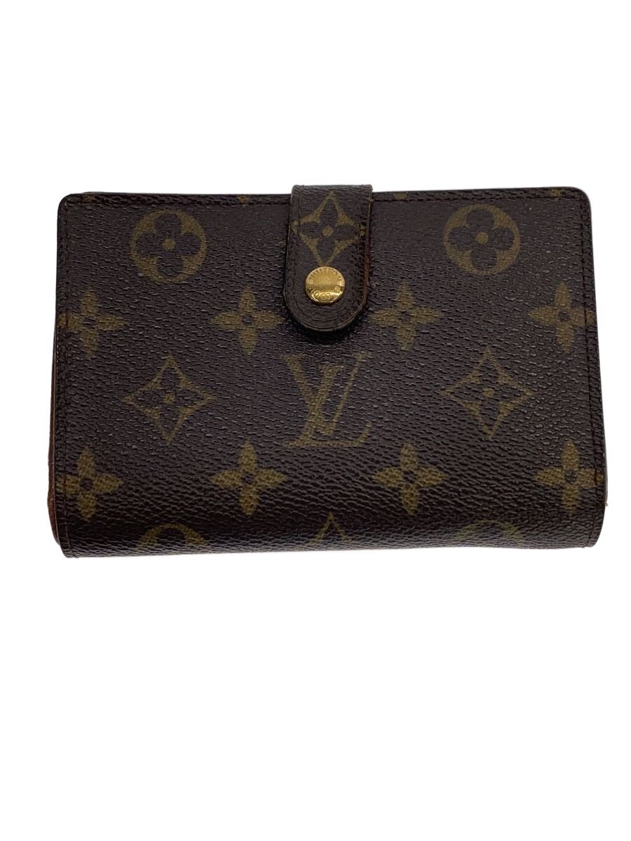 【中古】LOUIS VUITTON◆ポルト・モネ・ビエ・ヴィエノワ_モノグラム・帆布/PVC/BRW/メンズ【服飾雑貨他】