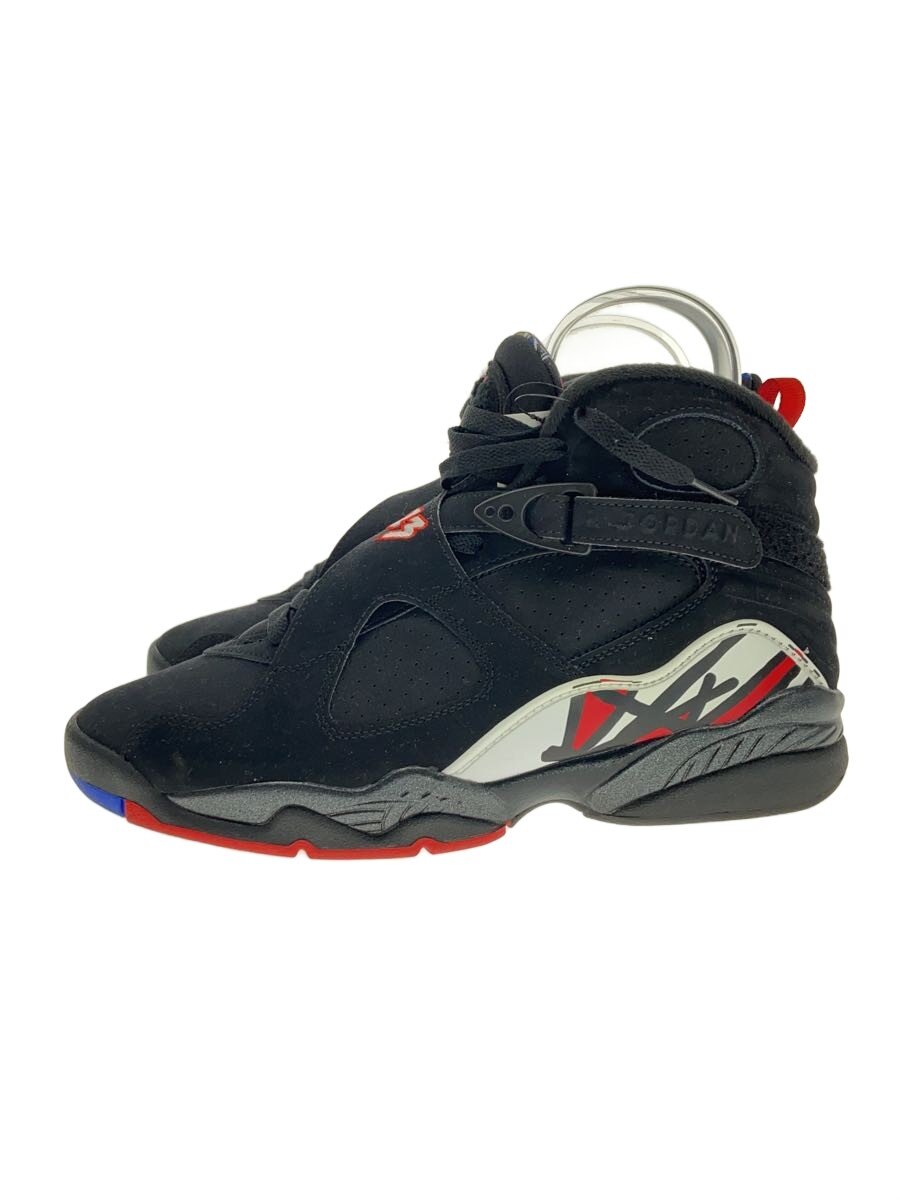 【中古】NIKE◆ハイカットスニーカー/305381-062/26糎/BLK/Air Jordan 8 Retro【シューズ】