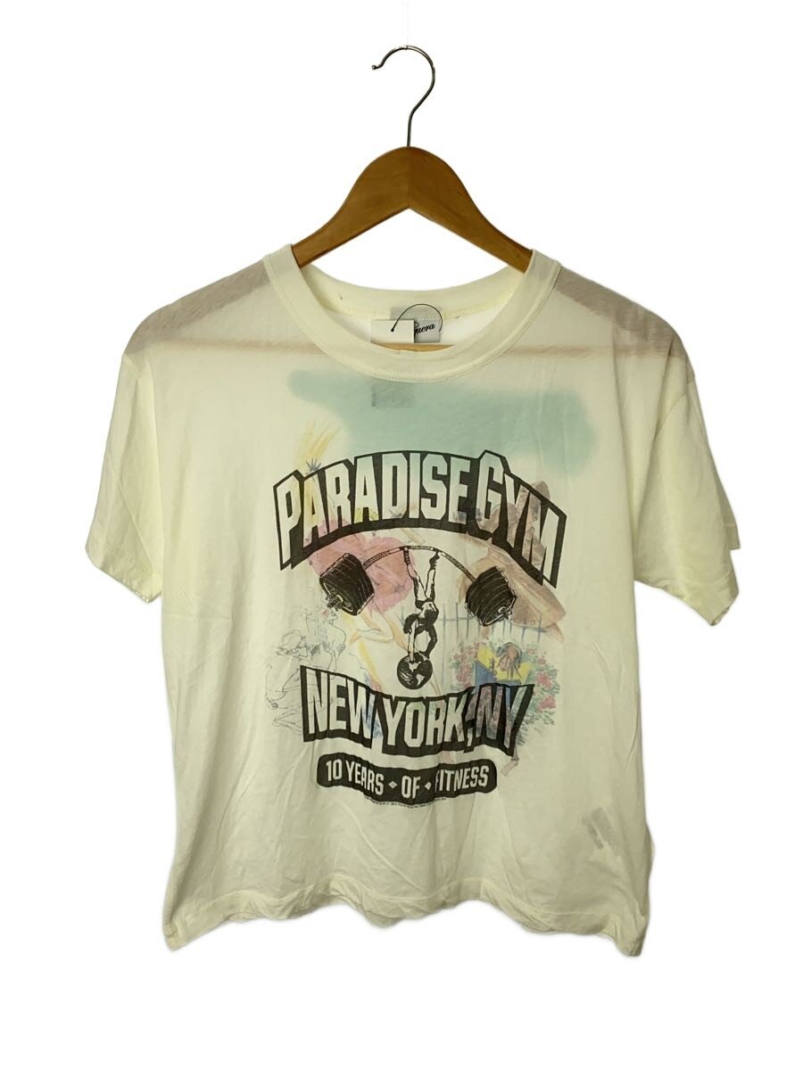 【中古】Vaquera◆24SS/Reverseible T-Shirt/L/綿織物/WHT/VAQ07T010【レディース御召しもの】