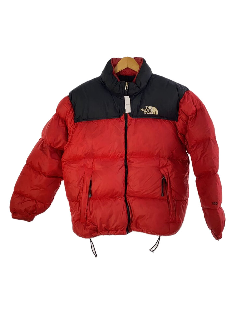 【中古】THE NORTH FACE◆90s/Nuptse Jacket/700fill/ダウンジャケット/L/ナイロン/RED/レッド/無地【メンズウェア】|2nd STREET 店