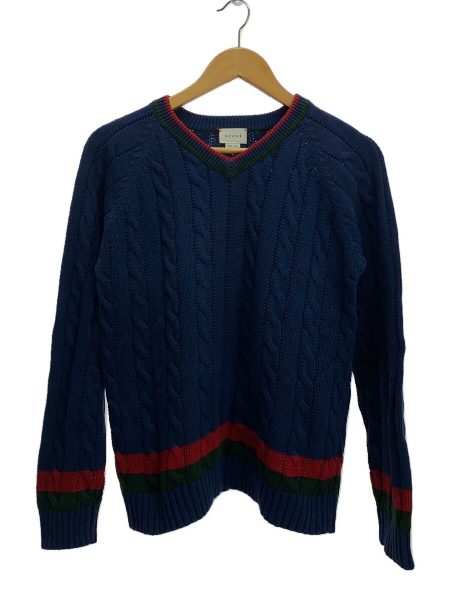 【中古】GUCCI◆編み物・ティーシャツ(朦朦たる)/12/綿織物/米国海軍/497443【レディース御召しもの】
