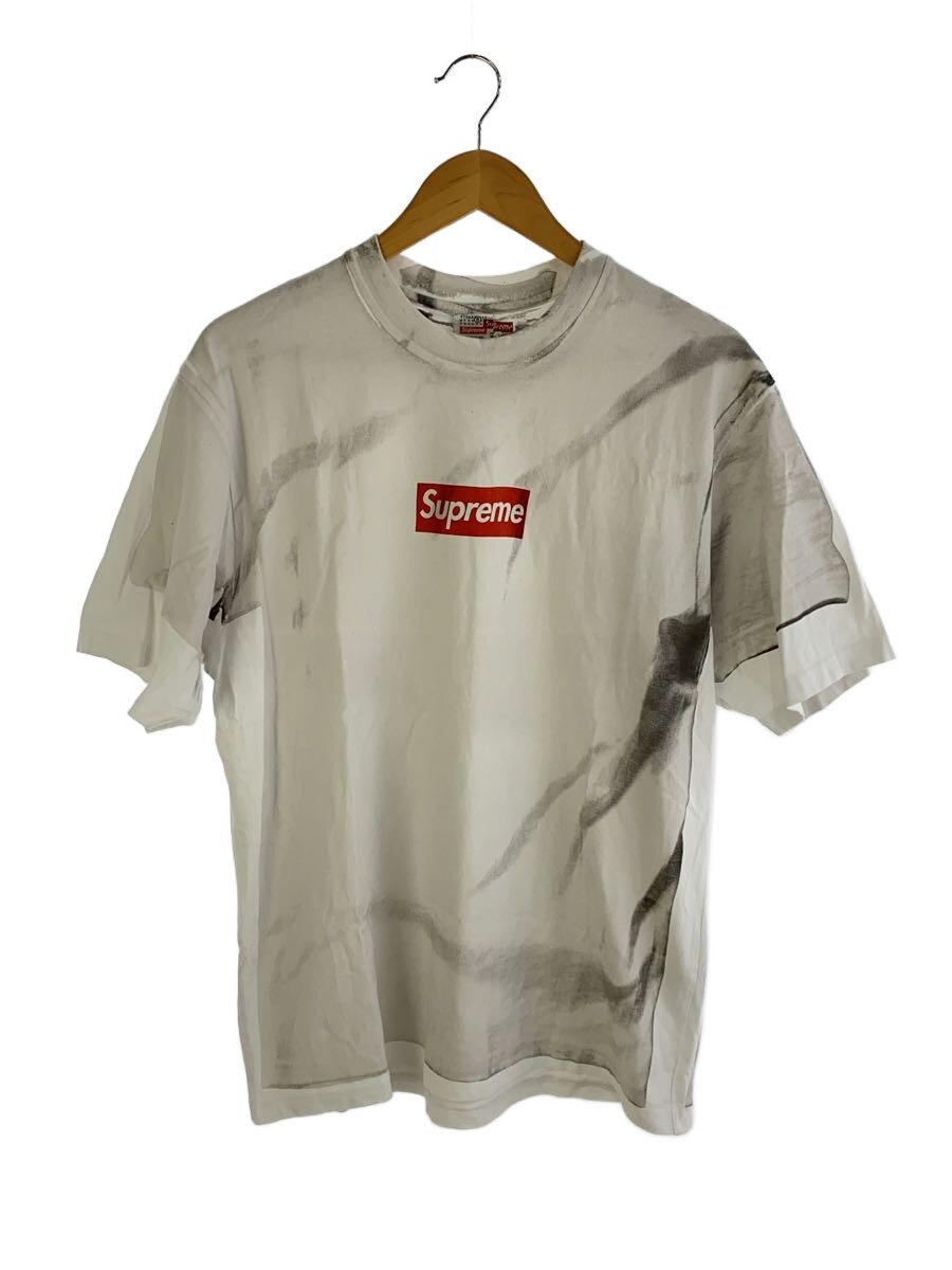 【中古】Maison Margiela◆24SS/MM6 Maison Margiela Box Logo Tee/プルオーバー/S/綿織物/薄墨色【メンズウェア】