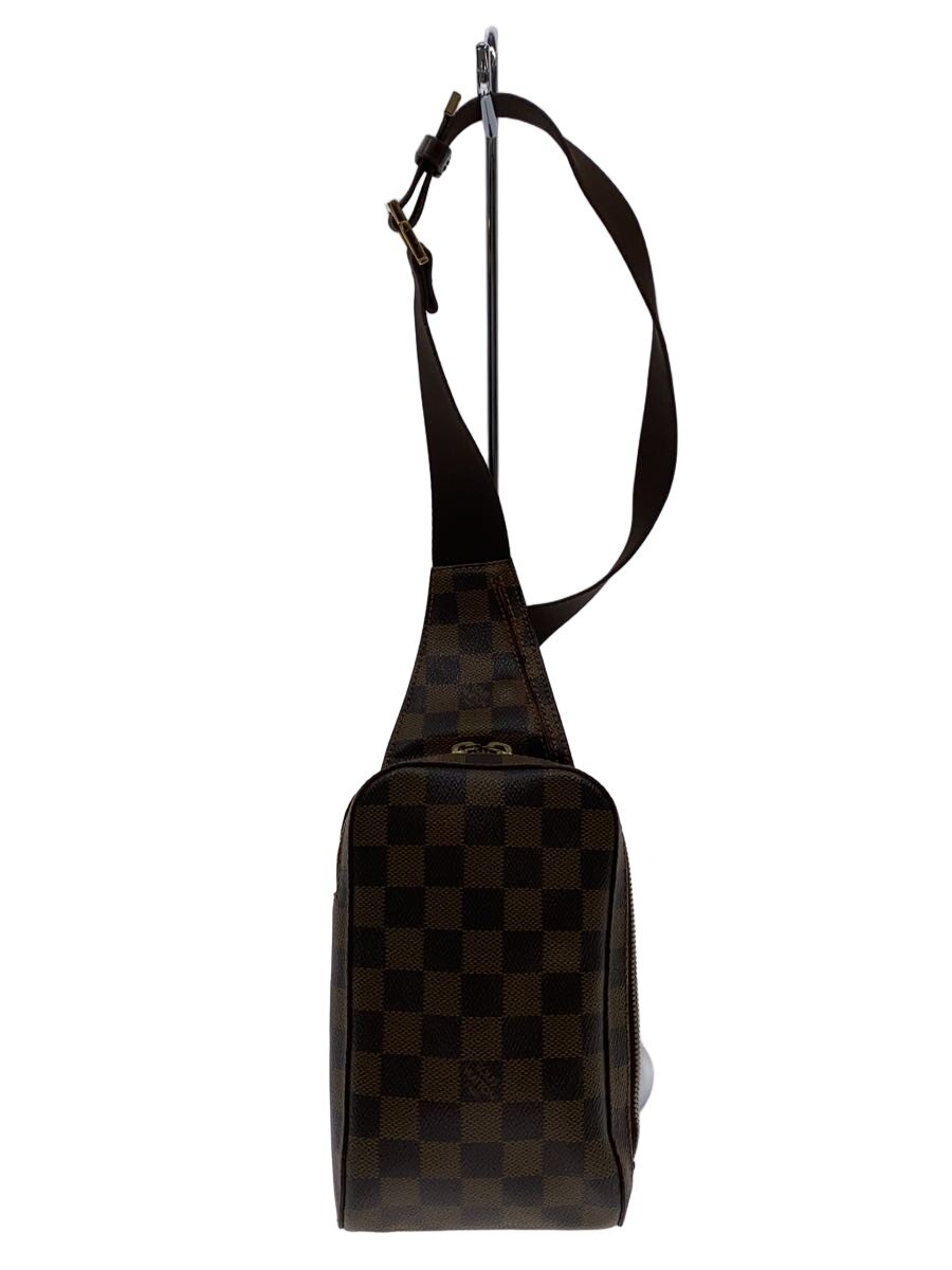 【中古】LOUIS VUITTON◆ジェロニモス_ダミエ・エベヌ/PVC/BRW【御徒面子】
