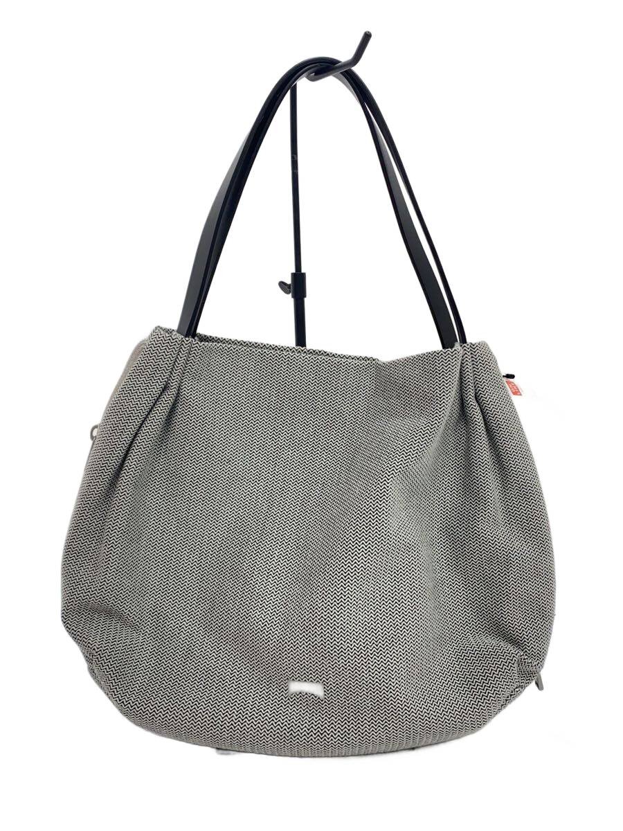 【中古】camper◆ハンドバック/綿織物/GRY/総柄【御徒面子】