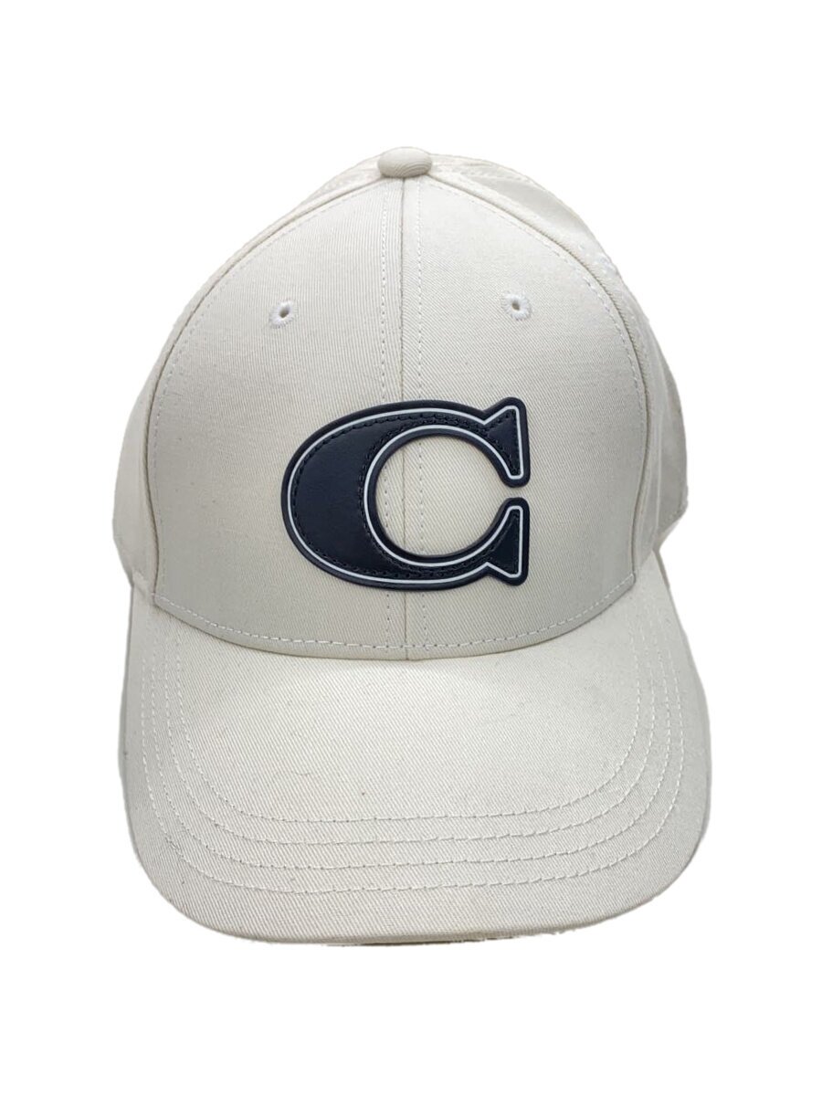 【中古】COACH◆旗がしら/FREE/綿織物/CRM/無地/レディース/F43038【服飾雑貨他】