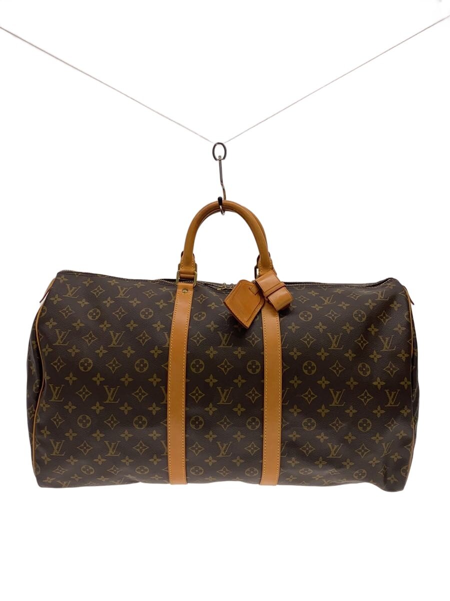 【中古】LOUIS VUITTON◆キーポル・バンドリエール55_モノグラム・キャンバス/PVC/BRW【バッグ】｜2ｎｄ STREET 店