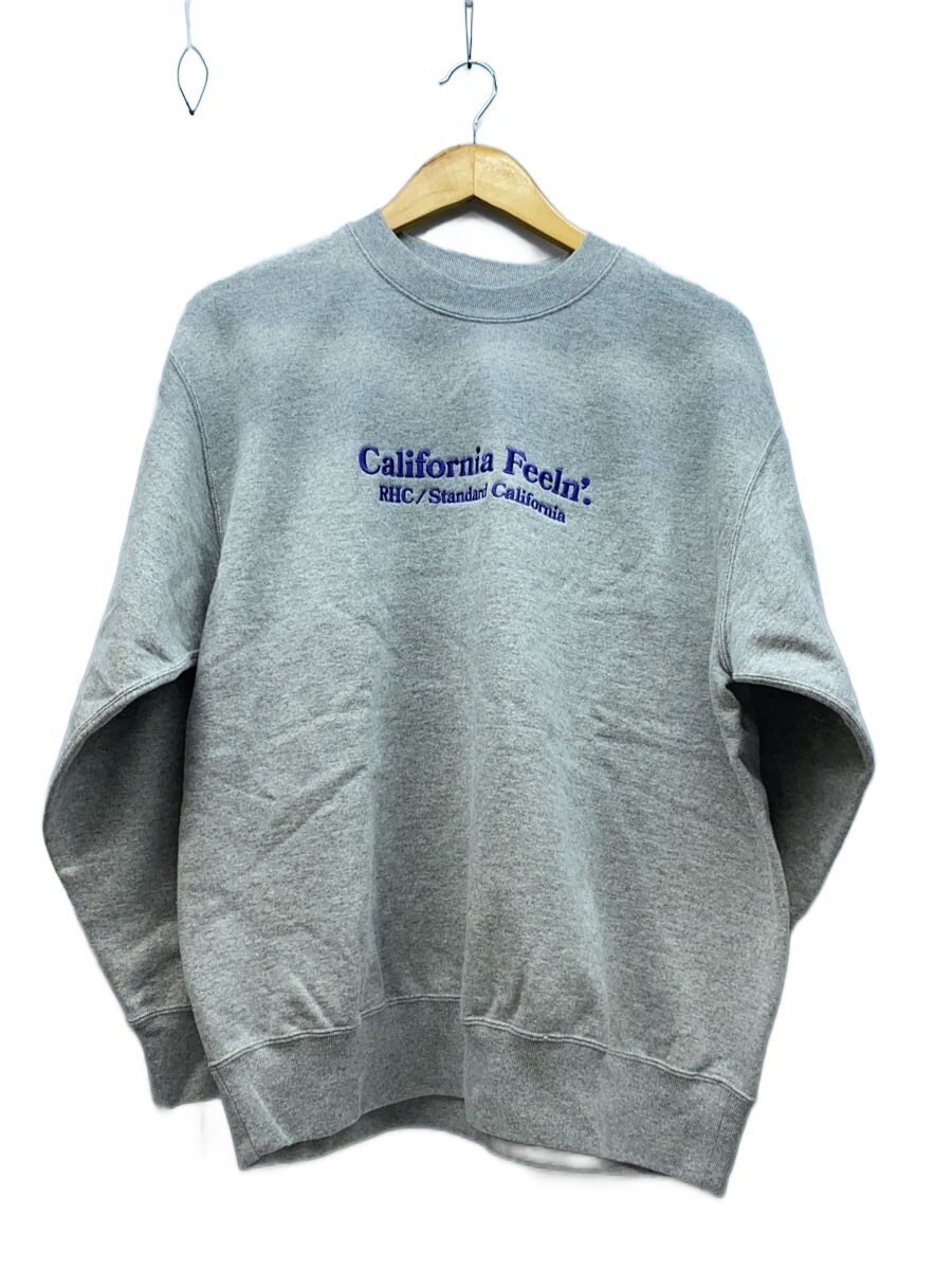【中古】STANDARD CALIFORNIA◆×RHC Ron Herman/ロゴタイプ刺しゅう汗水/調教師/M/綿織物/GRY/日本製//【メンズウェア】