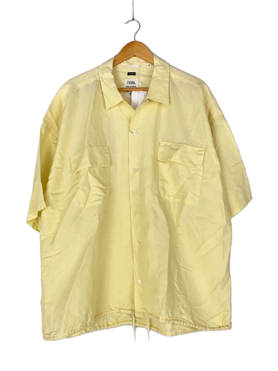 【中古】nanamica◆Open Collar Cupra Hemp S/S Shirt/半袖プルオーバー/L/ヘンプ/黄色/sugs418【メンズウェア】