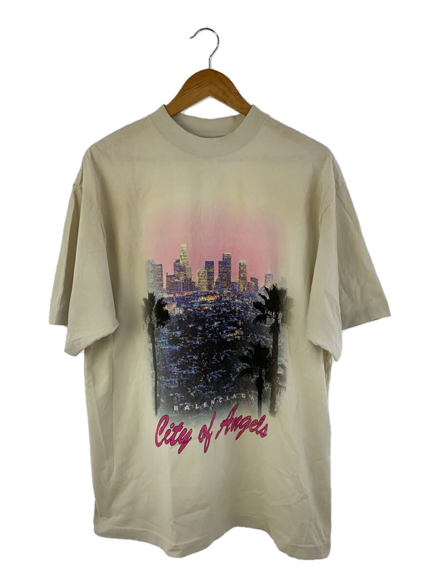 【中古】BALENCIAGA◆25SS/CITY OF LOSANGELS/プルオーバー/S/綿織物/白いこと/764235/ダーティーエフェクト//【メンズウェア】