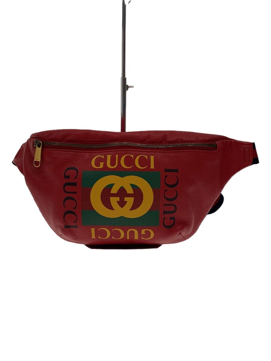 【中古】GUCCI◆酉の方角御徒面子/なめし革/赤いこと/530412/グッチ【御徒面子】