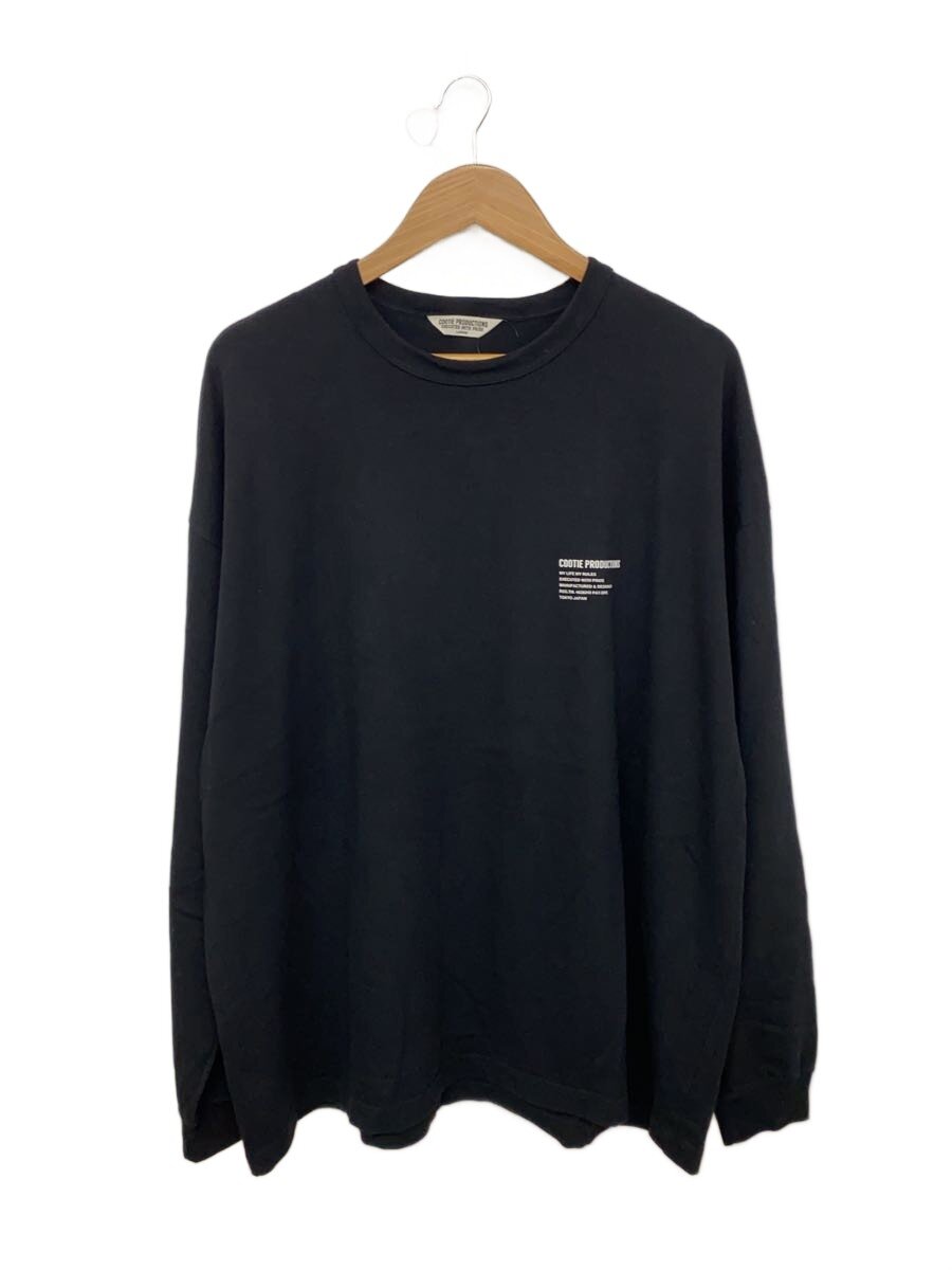 【中古】COOTIE◆長袖プルオーバー/L/綿織物/BLK//【メンズウェア】