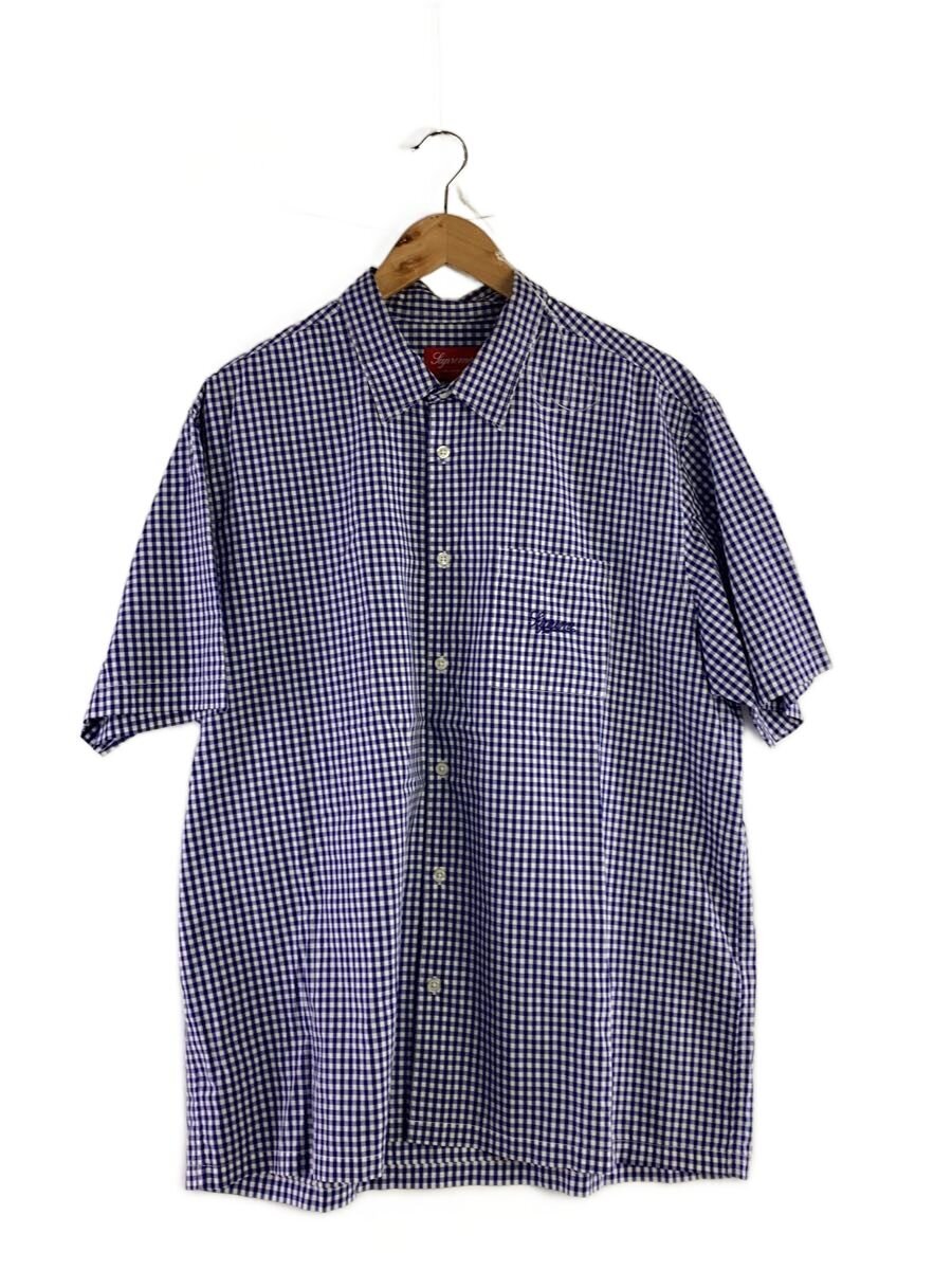 【中古】Supreme◆半袖プルオーバー/XL/綿織物/BLU/読み合わせる//【メンズウェア】