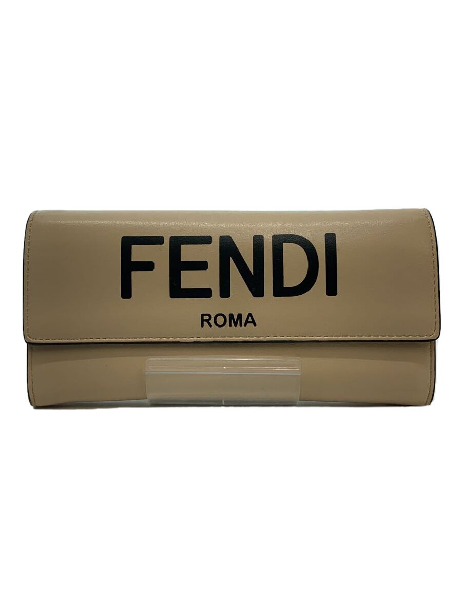【中古】FENDI◆金入れ/なめし革/BEG/レディース/8M0251-自動データ処理6-209-1508【服飾雑貨他】