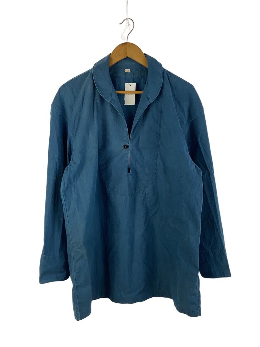 【中古】OUTIL◆長袖プルオーバー/CHEMISIER ARLANC/1/綿織物/BLU/無地【メンズウェア】