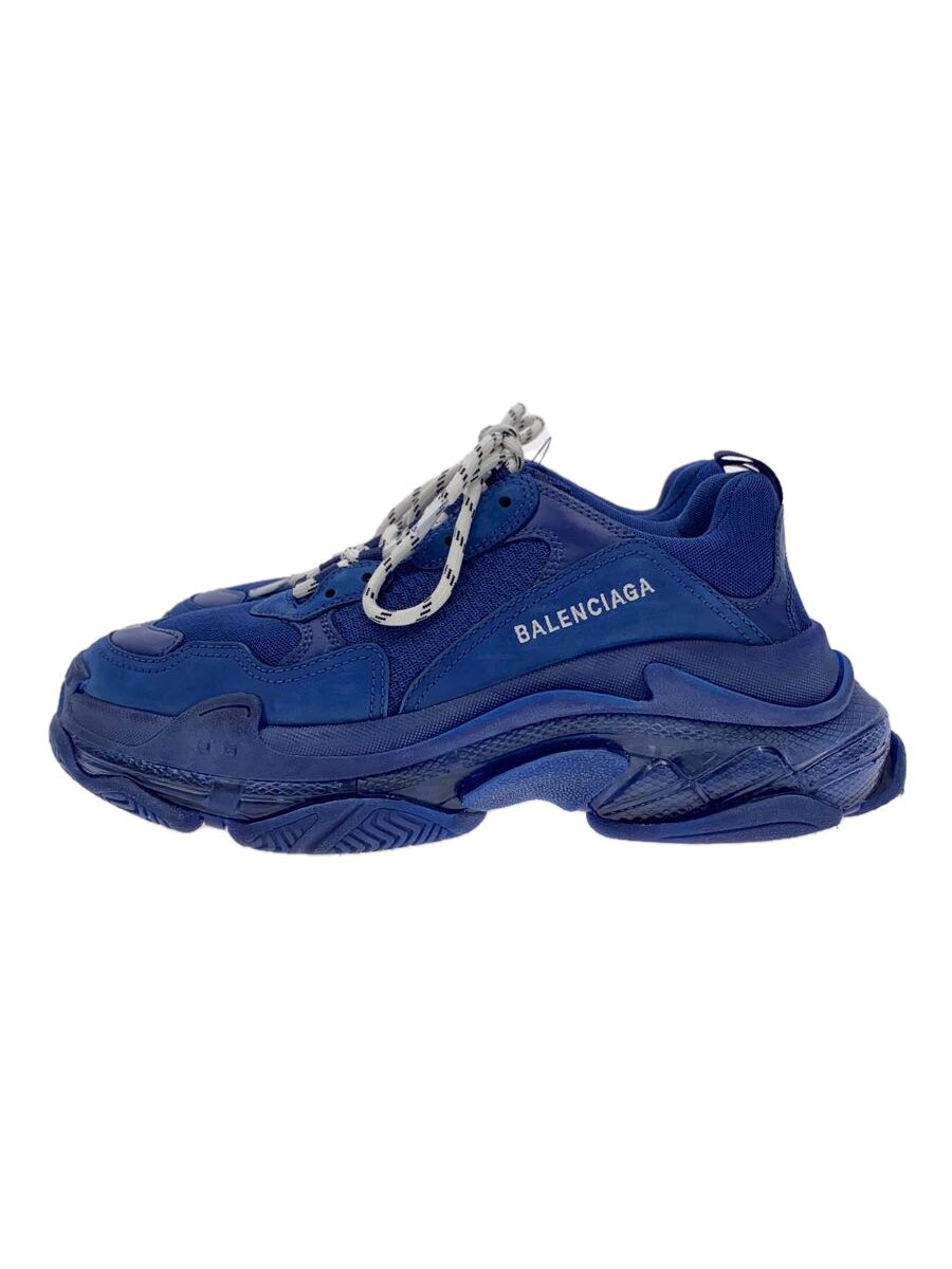 【中古】BALENCIAGA◆Triple S/ローカットスニーカー/41/NVY/なめし革/541624【シューズ】
