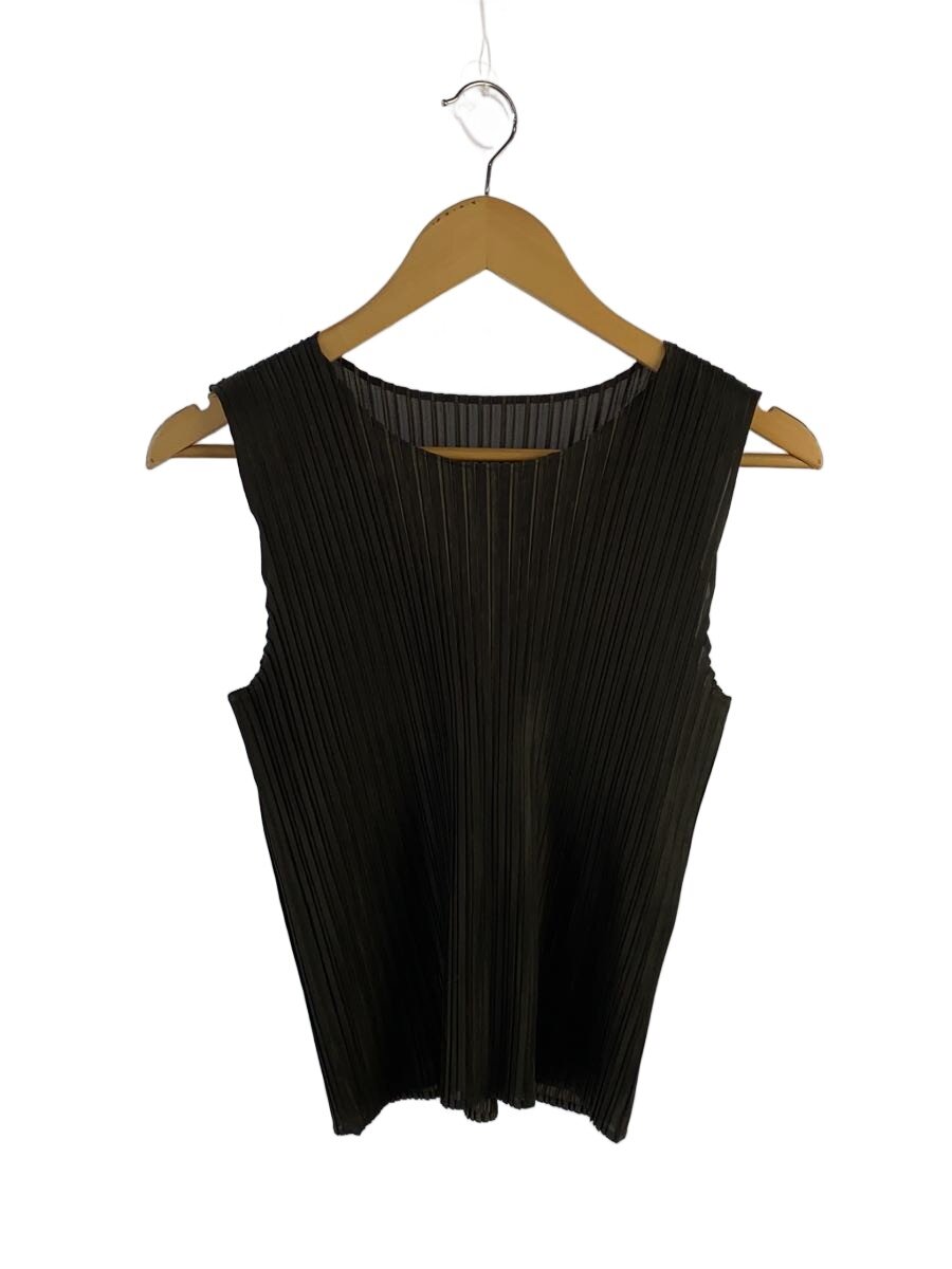 【中古】PLEATS PLEASE ISSEY MIYAKE◆トップス/3/ポリエステル/BRW/PP73-JK561【レディース御召しもの】