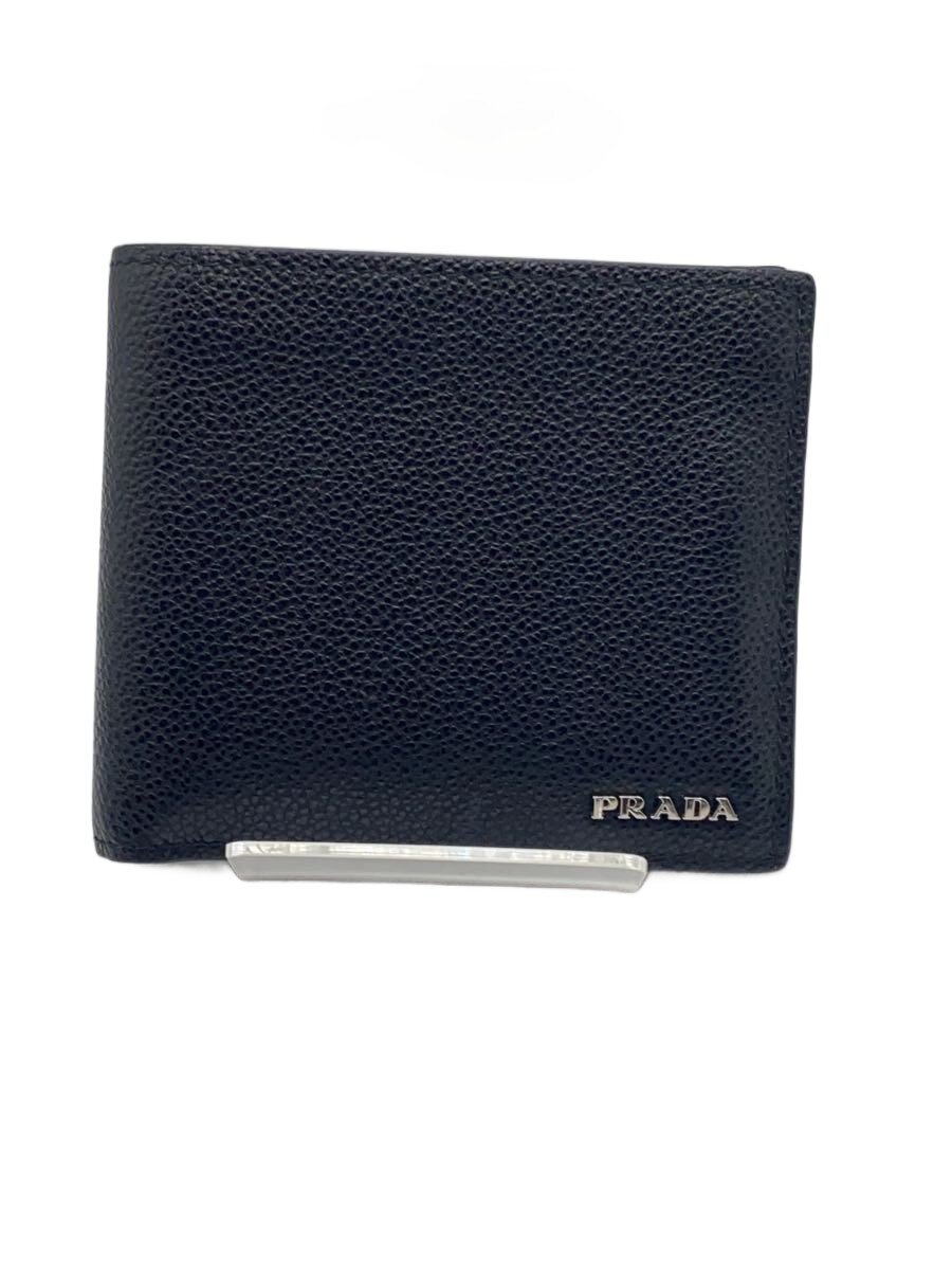 【中古】PRADA◆2ツ折サイフ/牛革/BLK/メンズ//【服飾雑貨他】｜2ｎｄ STREET 店