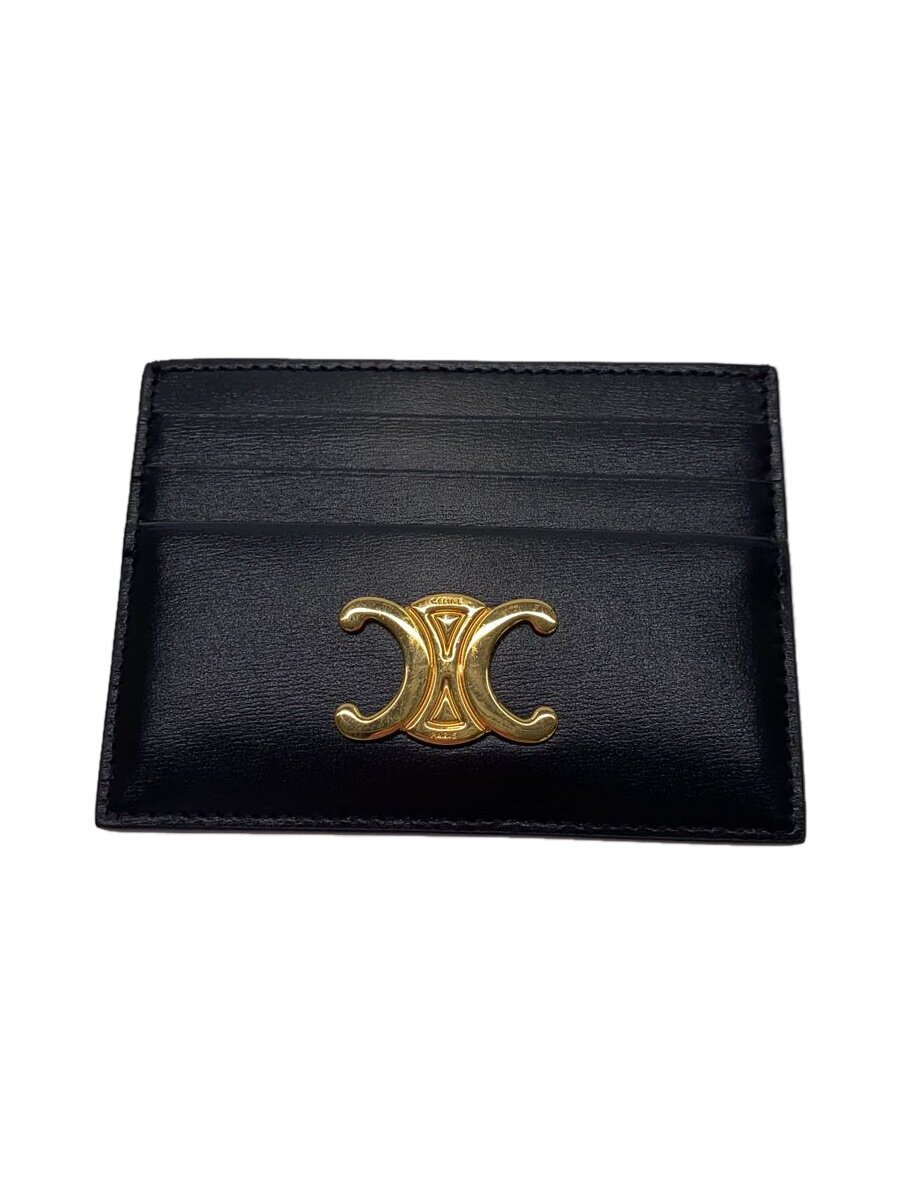 【中古】CELINE◆歌留多容れもの/--/BLK/無地/レディース【服飾雑貨他】
