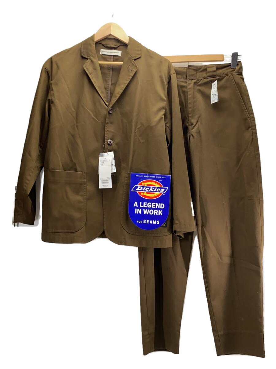 【中古】DICKIES◆セットアップ/XXS/綿織物/BRW/無地/212W10BM01【レディース御召しもの】