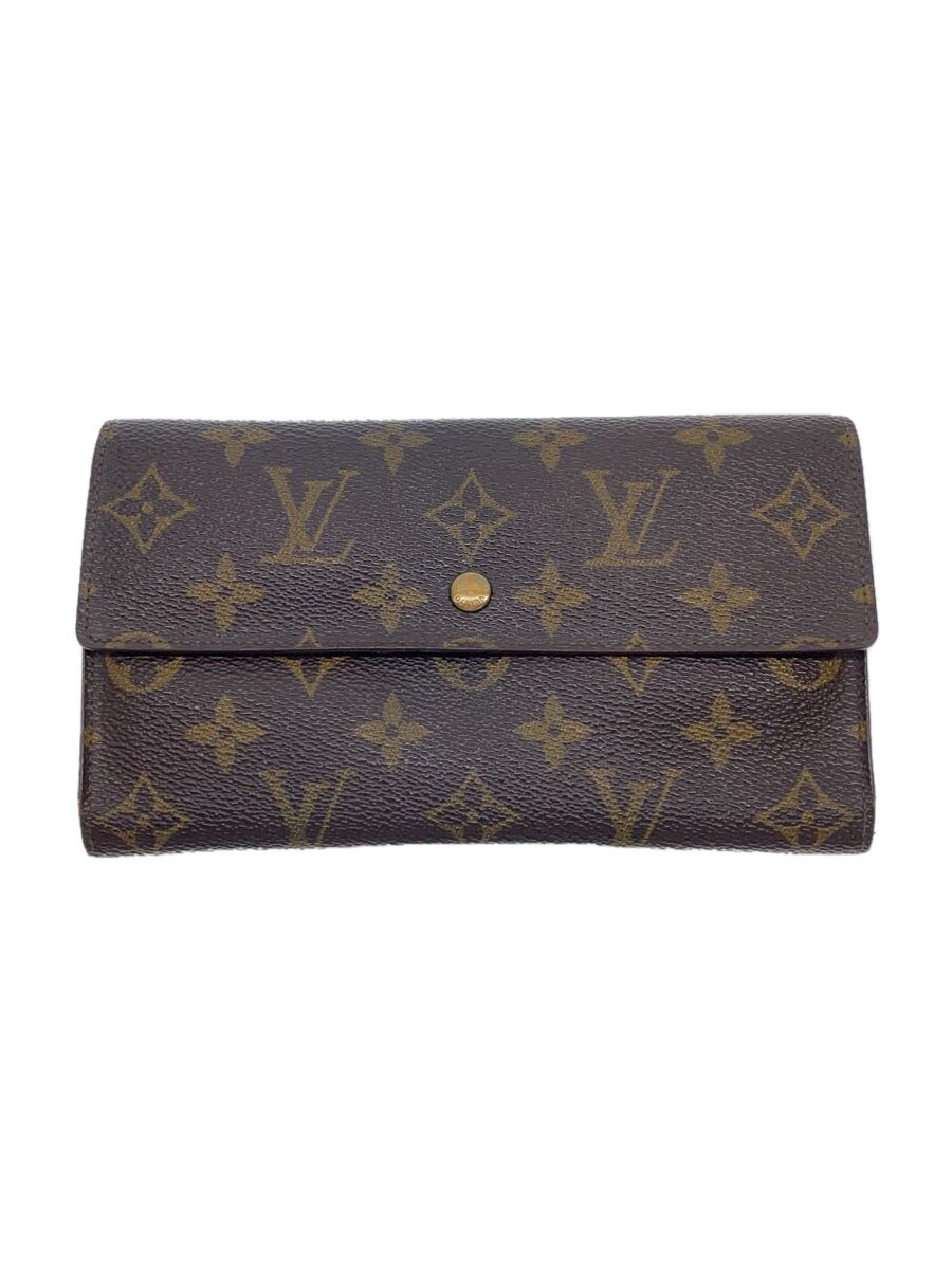 【中古】LOUIS VUITTON◆1)ポルト・トレゾール・インターナショナル_モノグラム・キャンバス//【服飾雑貨他】