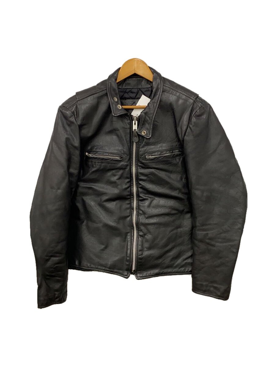 【中古】BRANDED GARMENTS◆シングルライダースジャケット/38/レザー/BLK【メンズウェア】｜2ｎｄ STREET 店 12,527円