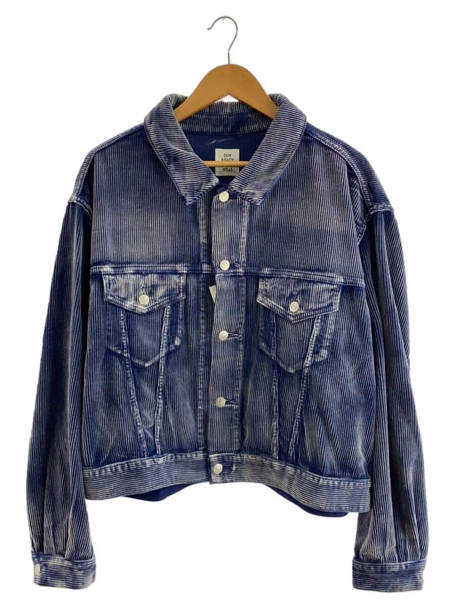 【中古】Soe◆Faded Corduroy Trucker/1/コットン/NVY【メンズウェア】|2nd STREET 店