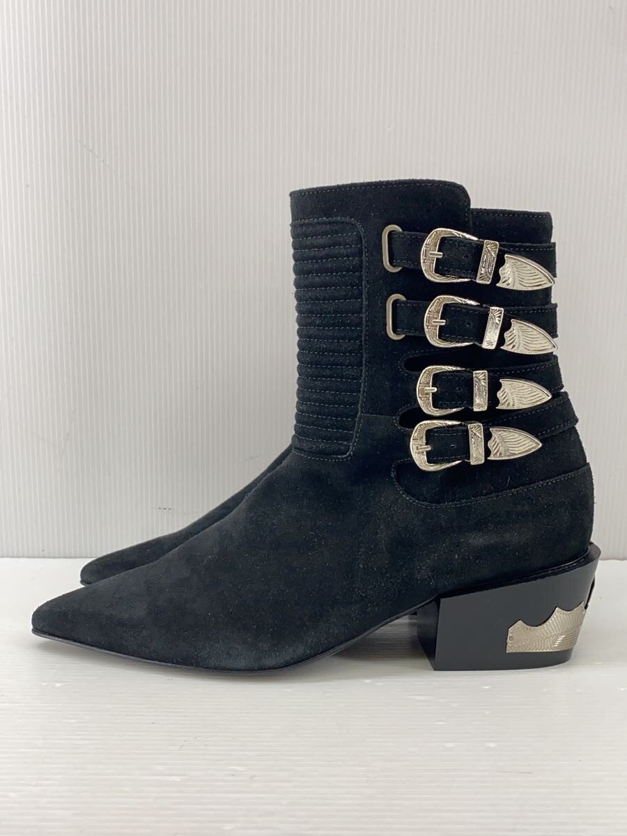【中古】TOGA PULLA◆city shop別注/4 metal short boots/ブーツ/38/BLK/スウェード//【シューズ】｜2ｎｄ STREET 店 14,527円