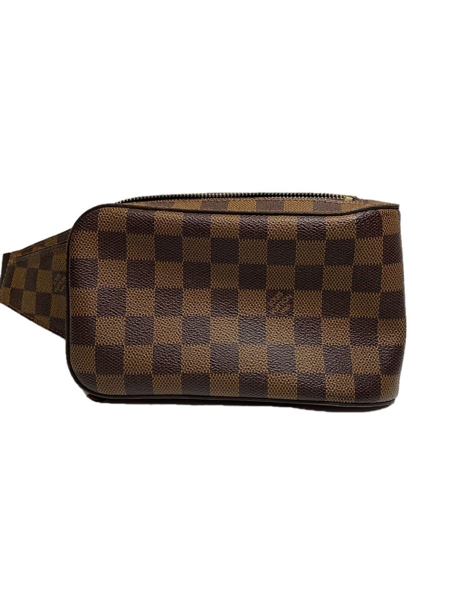 【中古】LOUIS VUITTON◆ジェロニモス_ダミエ・エベヌ_BRW/PVC/BRW【御徒面子】