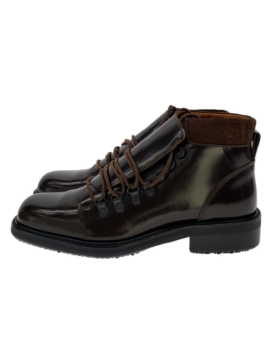 【中古】GUCCI◆トレッキングブーツ/38/BRW/なめし革//【シューズ】