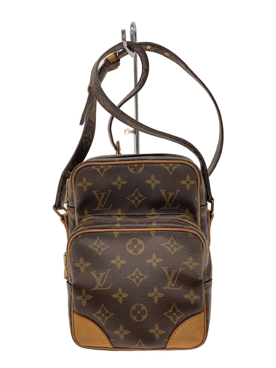 【中古】LOUIS VUITTON◆アマゾン_モノグラム・帆布/PVC/BRW【御徒面子】