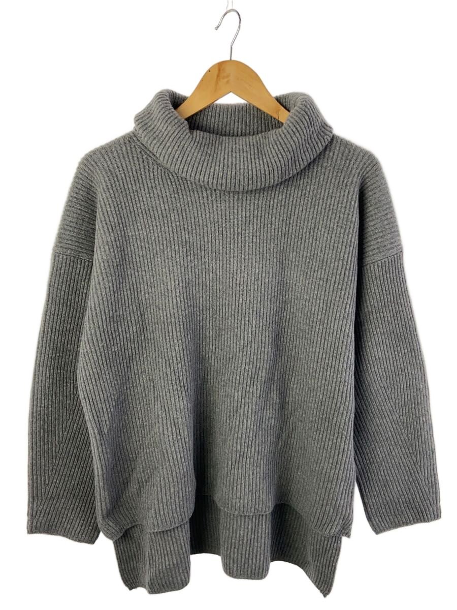【中古】DRAWER◆編み物・スウェーター(朦々たる)/1/羊毛/GRY/6513-105-0923【レディースお召しもの】