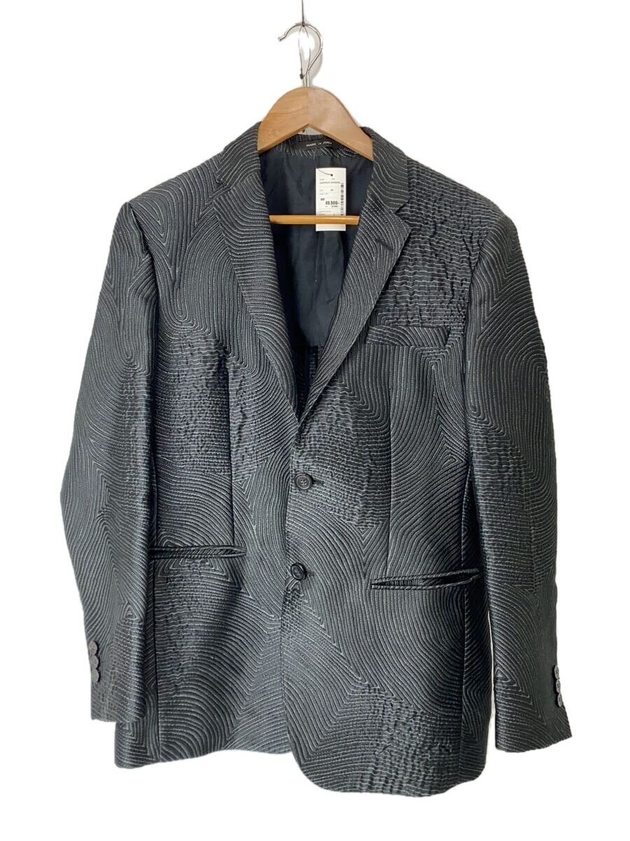 【中古】EMPORIO ARMANI◆ジレー(朦々たる)/46/ポリエステル/黒いこと/総柄/V1G450 V1232【メンズウェア】