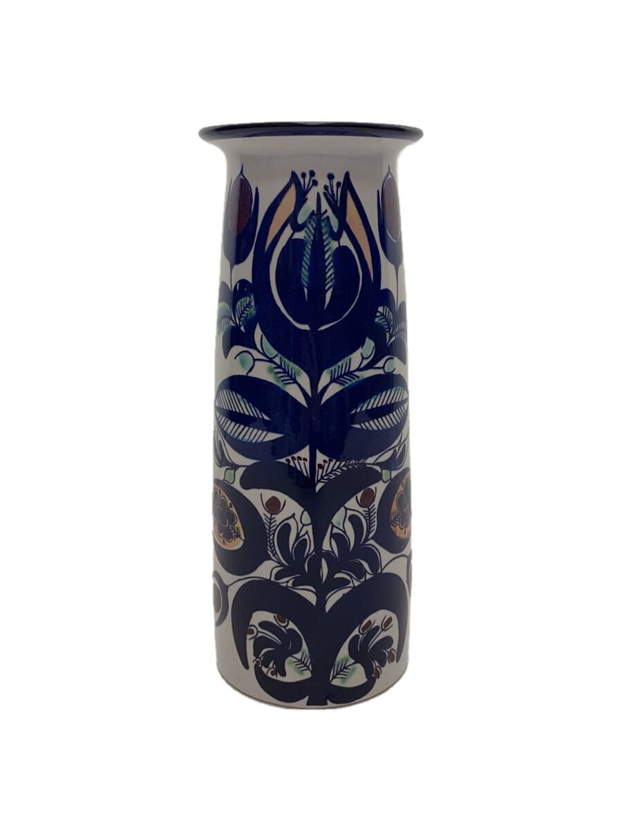 【中古】ROYAL COPENHAGEN◆壷・花立て/テネラシリーズ/御花軍事基地/青色/Tenera【室内装飾小物・日用雑貨】