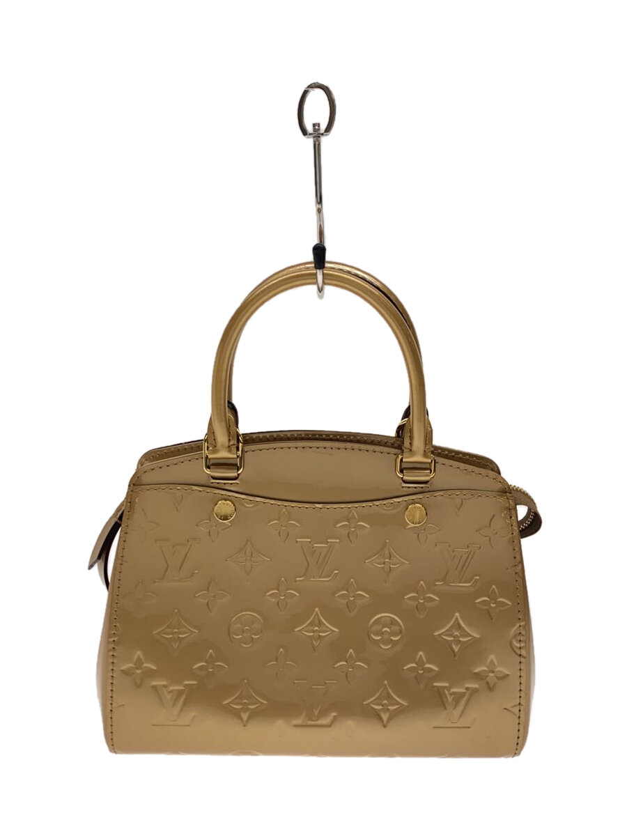 【中古】LOUIS VUITTON◆ブレアPM_モノグラム・ヴェルニ_BEG/PVC/BEG//【御徒面子】