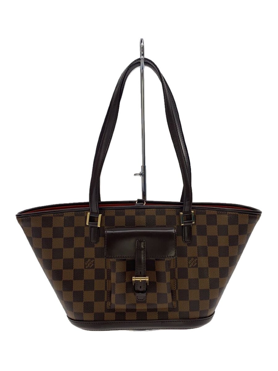 【中古】LOUIS VUITTON◆マノスクPM_ダミエ・エベヌ_BRW/PVC/BRW//【バッグ】｜2ｎｄ STREET 店