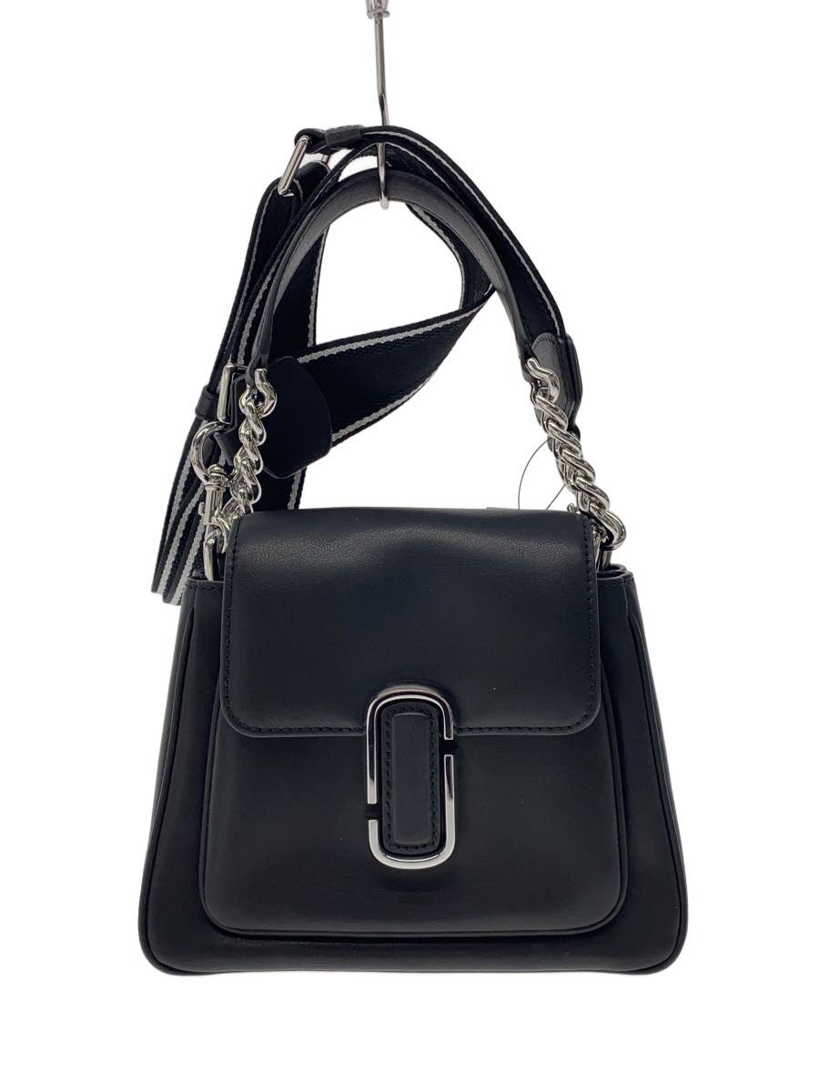 【中古】MARC JACOBS◆ショルダーバッグ/なめし革/BLK【御徒面子】