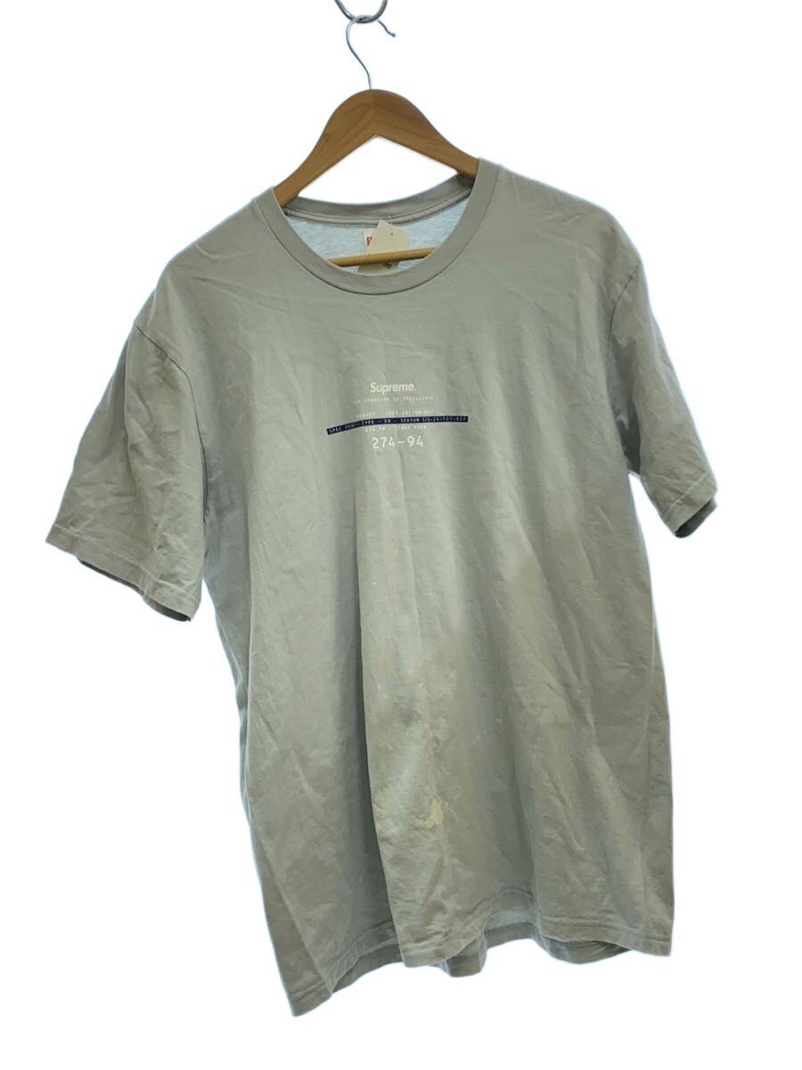 【中古】Supreme◆24ss/standard teeTプルオーバー/L/綿織物/GRY【メンズウェア】