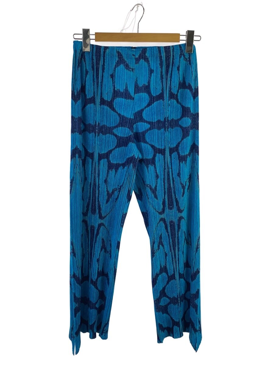 【中古】PLEATS PLEASE ISSEY MIYAKE◆下つ方/4/ポリエステル/IDG/総柄/PP33-JF659【レディースお召しもの】