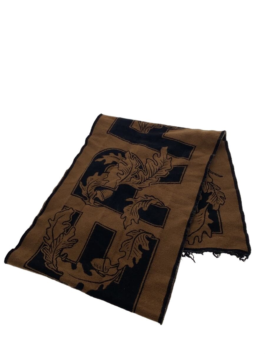 【中古】BURBERRY LONDON◆結核症モノグラム/オーク材ロバート・エドワード・リー/カシの葉/えり巻き/羊毛/BRW/総柄/メンズ【服飾雑貨他】