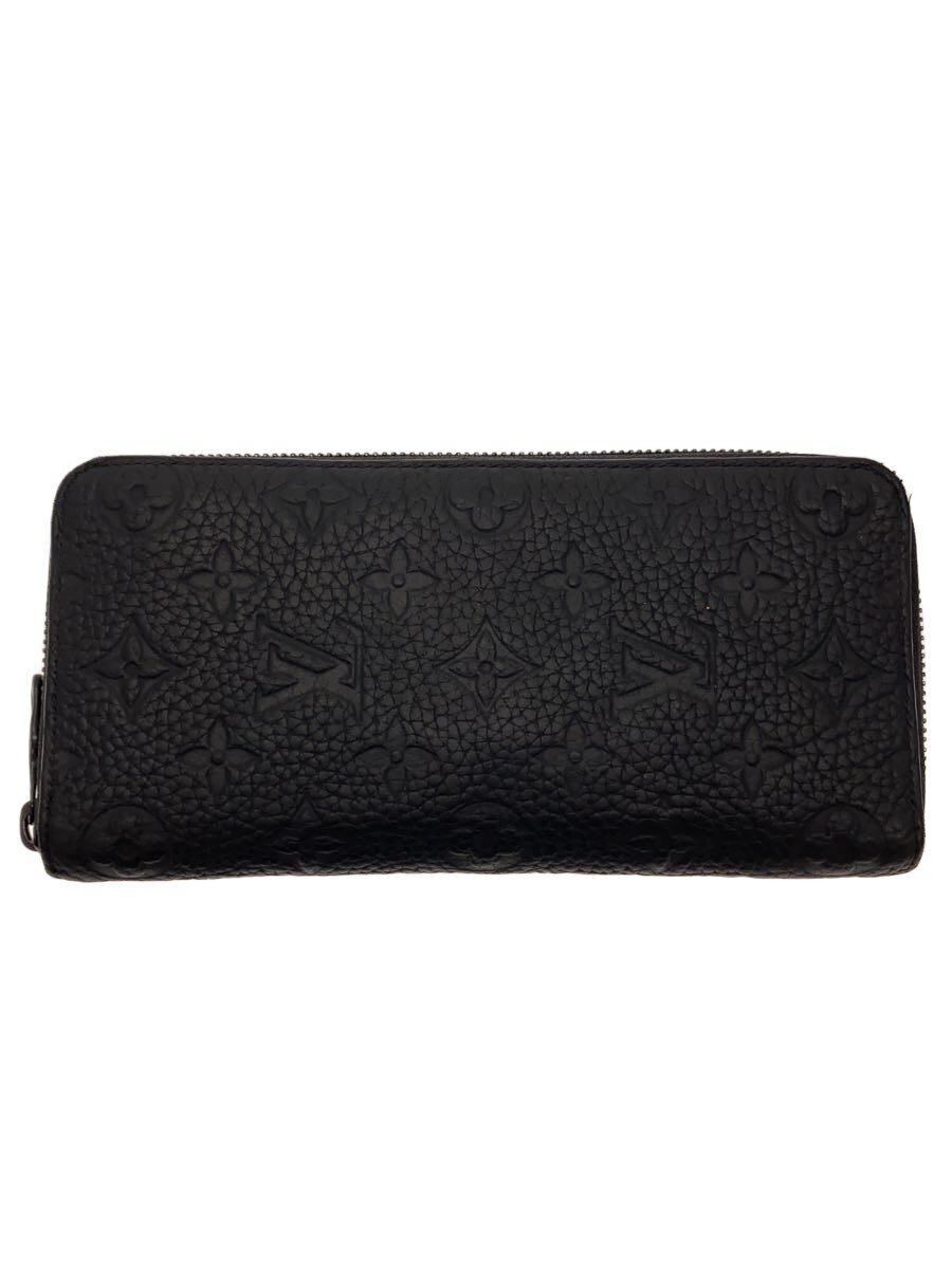 【中古】LOUIS VUITTON◆ジッピー・ウォレット・ホリゾンタル_トリヨン・モノグラム/レザー/BLK/メンズ【服飾雑貨他】