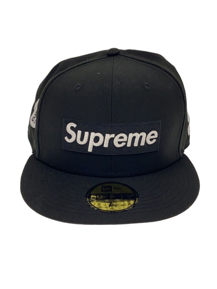 【中古】Supreme◆×NEW ERA/24AW/JERSEYS BOX LOGO/旗がしら/7 5/8/綿織物/BLK【服飾雑貨他】