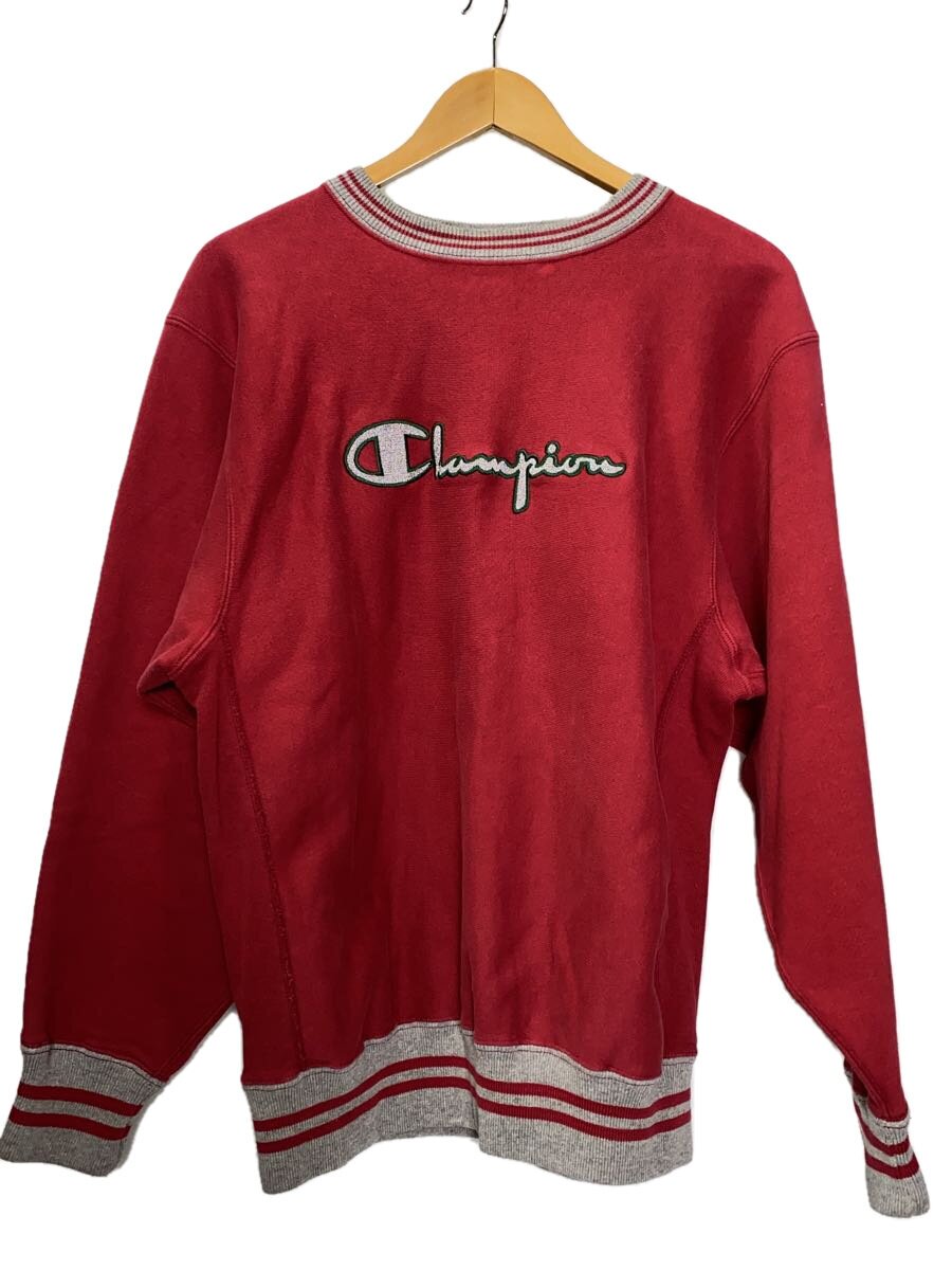 【中古】Champion◆汗水/L/綿織物/RED/刷り上げる【メンズウェア】