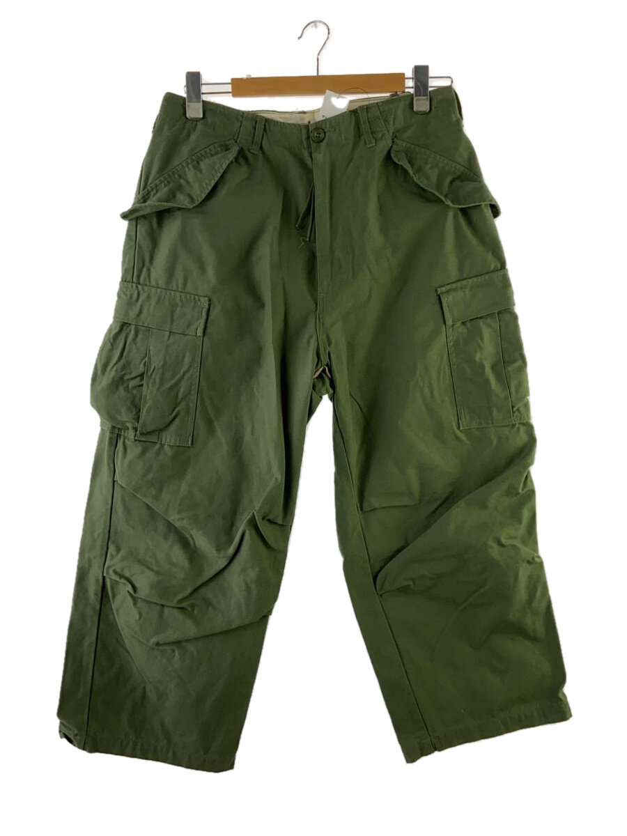【中古】US.ARMY◆80s/TALONジップ/M-65/下つ方/--/綿織物/KHK/無地//【メンズウェア】